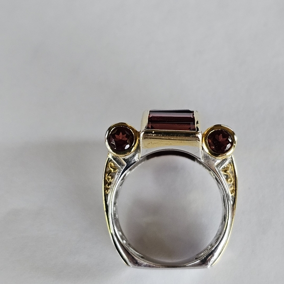 Genuine Red Tourmaline Gems En Vogue Ring Sz 7! - Picture 11 of 11